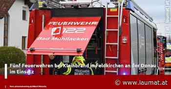 Fünf Feuerwehren bei Kleinbrand in Feldkirchen an der Donau im Einsatz - laumat|at
