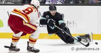 Noah Hanifin sets up Flames in 4-1 win over Kraken