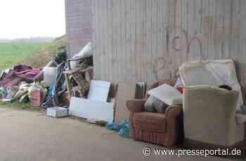 POL-HOL: Sperrmüll an einem Feldweg unter der B 64 entsorgt