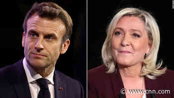 Emmanuel Macron and Marine Le Pen on track to advance to French presidential runoff, data shows