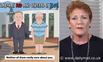 Pauline Hanson launches federal election with rhyme mocking Scott Morrison and Anthony Albanese - Daily Mail