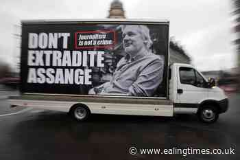 Protesters mark third anniversary of Julian Assange's arrest - Ealing Times