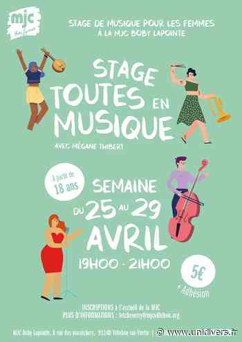 Stage Toutes en musique MJC BOBY LAPOINTE lundi 25 avril 2022 - Unidivers
