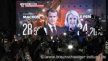 Macron bei Präsidentenwahl vor Rechtspopulistin Le Pen