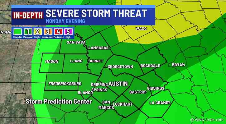 Showers/storms possible as warm, humid air continues