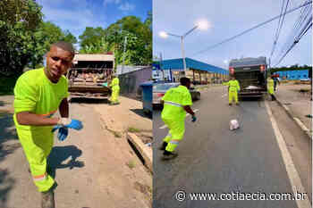 Na onda do Luva de Pedreiro, coletor de Cotia viraliza com 'Luva de Lixeiro' - Cotia e Cia