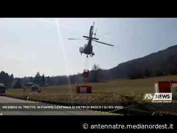 SCHIO | INCENDIO AL TRETTO: IN FIAMME CENTINAIA DI METRI DI BOSCO - ANTENNA TRE
