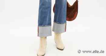 Jeans mit Jumbo-Umschlag sind Frühling 2022 ein Mode-Trend - ELLE