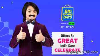 Flipkart Big Saving Days Sale to Begin from April 12 With Deals, Discounts on Phones, Electronics