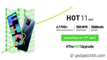 Infinix Hot 11 2022 India Launch Set for April 15; Flipkart Listing Reveals Specifications