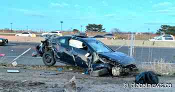 21-year-old woman critically injured after crash on QEW in Oakville