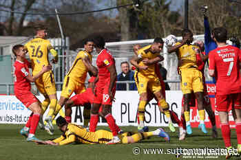 Match report for Sutton United 1 Leyton Orient 0 - Sutton United
