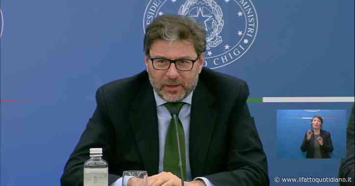 Mobilità sostenibile, Giorgetti: “Non solo auto elettriche in futuro. Faremmo lo stesso errore del gas russo”