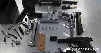 Charges laid after Calgary police seize loaded weapons, illicit drugs and stolen property