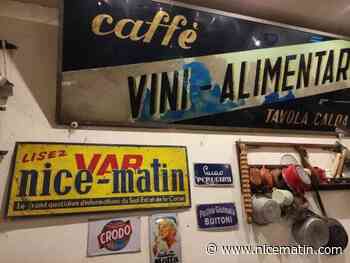 Une ancienne plaque du groupe Nice-Matin se retrouve affichée dans un restaurant en Italie