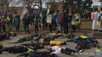 Rallies for Ukraine in Edmonton demonstrate war's devastation - CBC.ca