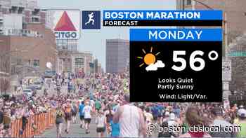 Boston Marathon Weather Forecast: Quiet And Partly Sunny - CBS Boston