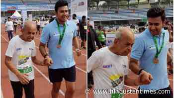 92-year-old man completes 5K run at Bengaluru marathon, BJP MP heaps praise - Hindustan Times