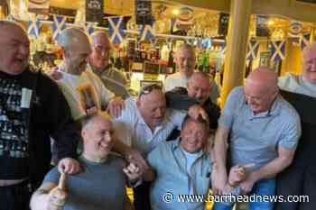 Barrhead: Kelburn Bar customers and staff brave the shave - Barrhead News