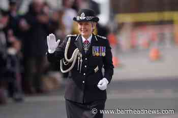 London Mayor thanks outgoing Met Police commissioner on her last day - Barrhead News