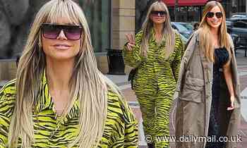 Sofia Vergara and Heidi Klum look fashionable and glamorous as they head to America's Got Talent set - Daily Mail