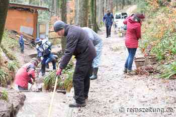 Schelmenklinge in Lorch: Ehrenamtliche führen Putzete durch - Rems-Zeitung