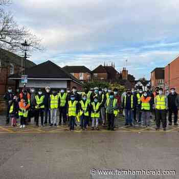 Young Muslims kick off new year with litter picks in Farnham and Aldershot | farnhamherald.com - Farnham Herald