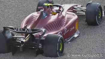 Carlos Sainz, partenza flop a Melbourne, escursione sull'erba e primo ritiro con la Ferrari: il motivo del ritiro - Eurosport IT