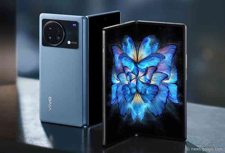 The Vivo X Fold has a fingerprint reader on both screens - Engadget