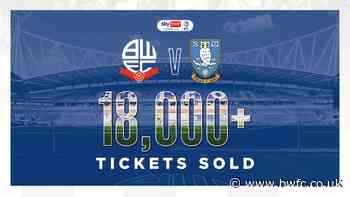 Ticket Update: Wanderers v Sheffield Wednesday - News - Bolton Wanderers