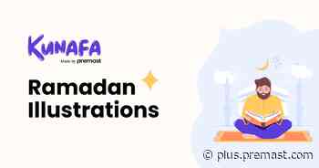 Kunafa Ramadan Illustrations - Fully editable oriental Ramadan illustrations by Premast