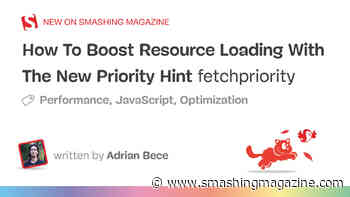 How To Boost Resource Loading With The New Priority Hint fetchpriority