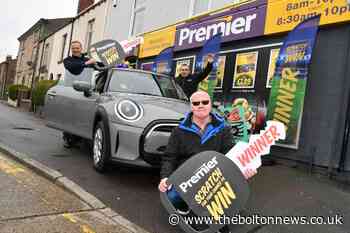 Lucky Bolton man wins new car on free scratchcard