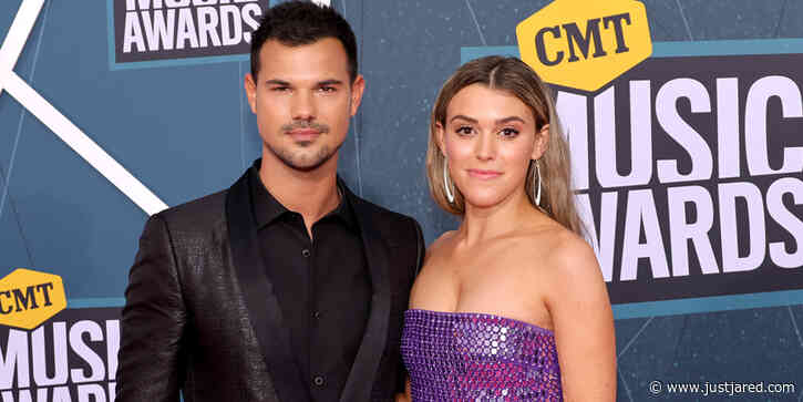 Taylor Lautner & Fiancee Tay Dome Couple Up For First Red Carpet at CMT Music Awards Since Getting Engaged