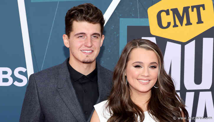 Gabby Barrett & Husband Cade Foehner Walk Carpet Together at CMT Music Awards 2022