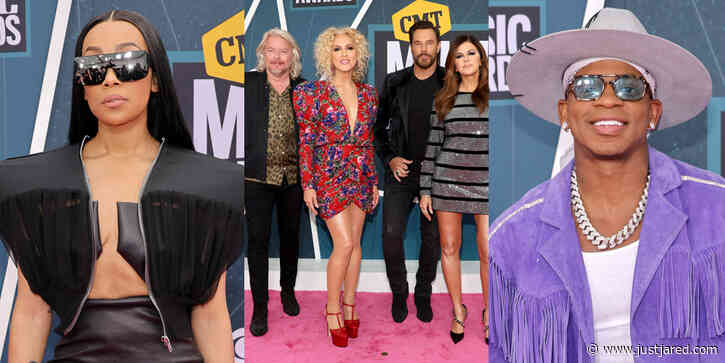Jimmie Allen, Little Big Town & Monica Walk The Pink Carpet Ahead of Their Performance at CMT Music Awards 2022!
