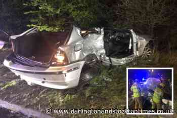 The shocking aftermath of two-car crash in County Durham that saw roof cut off car - Darlington and Stockton Times