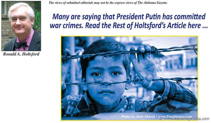 Many are saying that President Putin has committed war crimes. Can he be arrested and tried and what are the crimes since he has not personally committed them?