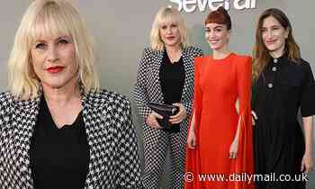Patricia Arquette, Kathryn Hahn and Britt Lower at season finale screening for Apple TV+ Severance - Daily Mail