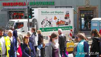 Umleitungshammer am Jenaer Puschkinplatz