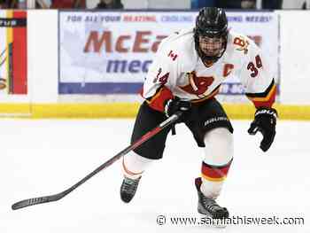 Blades even series on Wegrzyn's overtime goal | Sarnia & Lambton County This Week - Sarnia and Lambton County This Week