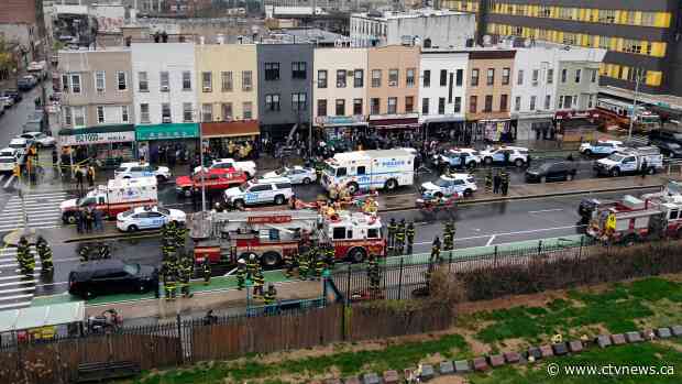 Gunman opens fire on Brooklyn subway; at least 10 shot