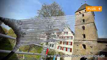Ulmer Metzgerturm ist festgezurrt: Das steckt hinter dem neuen Kunstprojekt