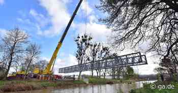 Flutkatastrophe im Ahrtal: Die neue Behelfsbrücke in Sinzig steht - General-Anzeiger Bonn