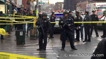 At least 10 shot, 6 others injured in NYC subway; manhunt underway for suspect