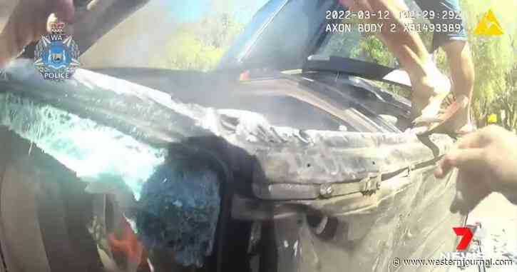 Man in Flip-Flops Jumps Onto Burning Car Wreck to Help Free Trapped Elderly Couple