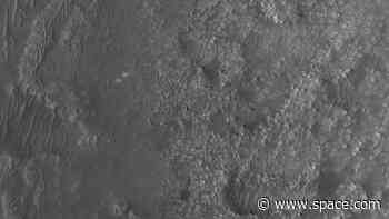 NASA photos show the Perseverance Mars rover and tiny Ingenuity helicopter from space