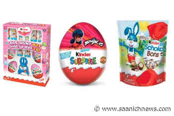 Multiple Kinder chocolate products recalled due to salmonella risk – Saanich News - Saanich News