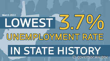 6 IN A ROW: Gov. Justice announces West Virginia yet again breaks record for lowest unemployment rate in state history - Governor Jim Justice