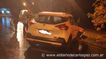 Una joven herida tras un choque entre dos autos en Valle Hermoso - El Diario de Carlos Paz